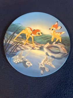 Vintage 1991 Disney’s "Bashful Bambi" Limited Edition Collectible Plate