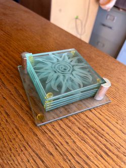 Sunburst Glass Coasters