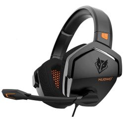 Gaming Headset for Xbox One/PS4/PS5/PC/Mac,Controller,Noise Cancelling Over Ear Headphones with Mic, Bass Surround Soft Memory Earmuffs