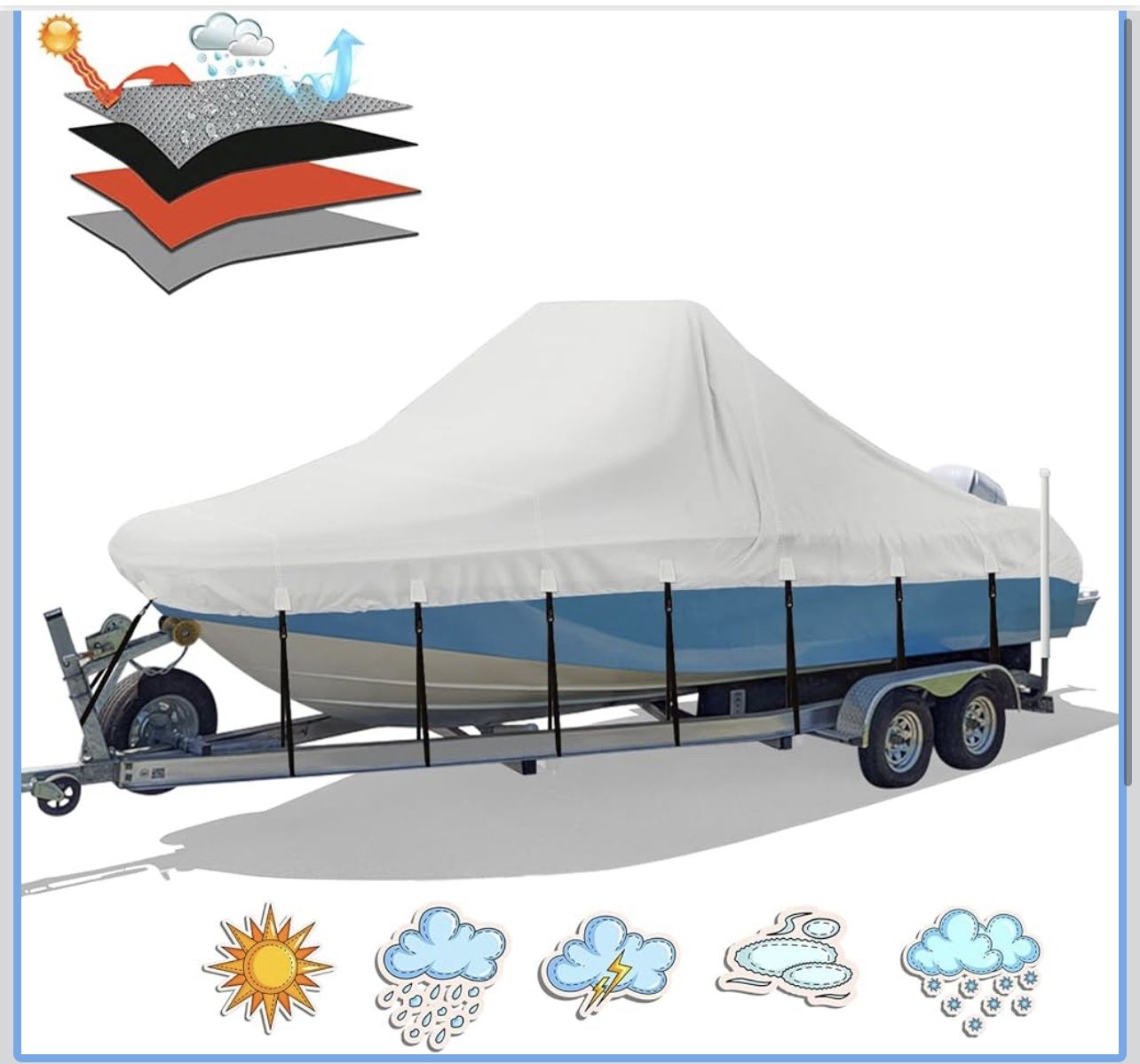  Boat Cover, 20-22 ft,