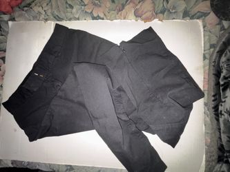 Express Black Stretch Pants Boot Cut Size 3/4short