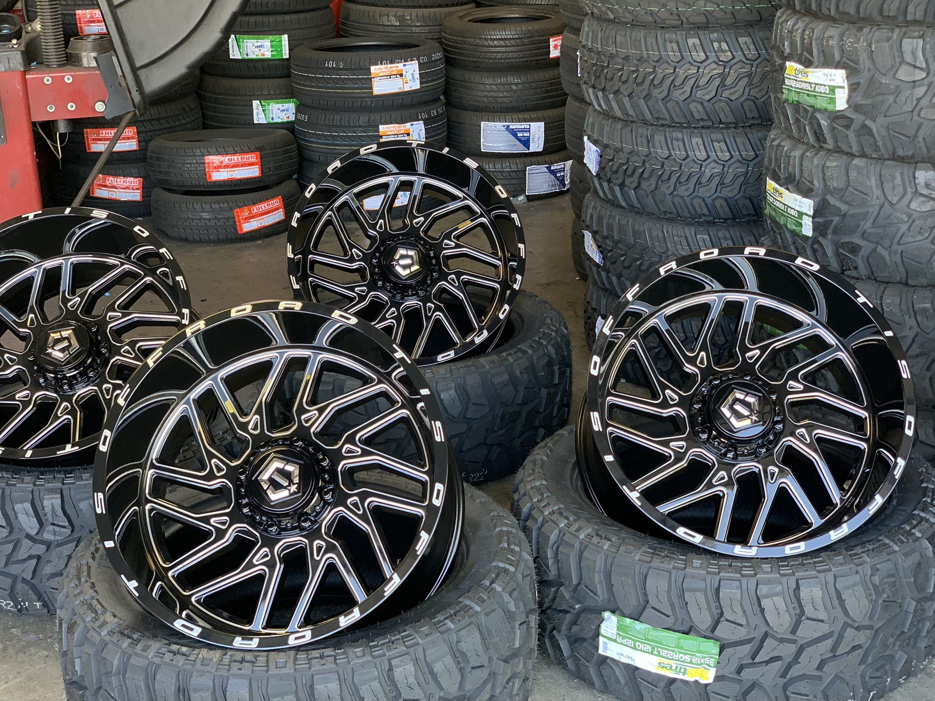 TIS 544bm 22x12 6x139.7 with 35x12.50R22 TBB mud tires available