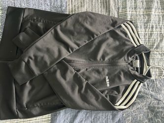 Adidas Men’s Black 3-Stripe Track Jacket – Size Medium