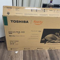 Toshiba 55c350 55” 4k Tv 8 Month Old Must Pick Up Today