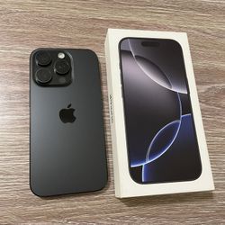 Black Titanium iPhone 16 Pro 256GB