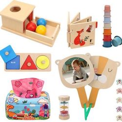 Montessori Toys Bundle for Babies 6-12 Months
