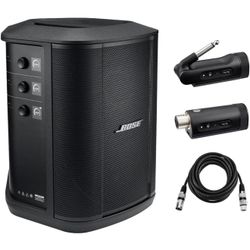 Bose S1 Pro+ Portable Wireless PA System with Bluetooth, Black, Bundle with bag
