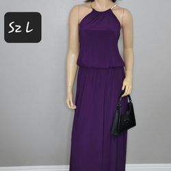 New Long Casual Purple Dress Size Large 