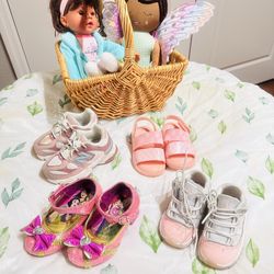 Kids Shoes Bundle (Size 5) + FREE Dolls