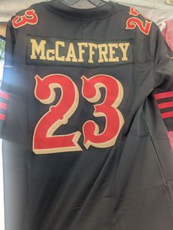 49ers Jersey Mcaffrey #23 Black/Gold