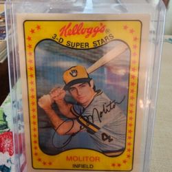 Paul Molitor '81 Kelloggs 3D Superstars Baseball Card 