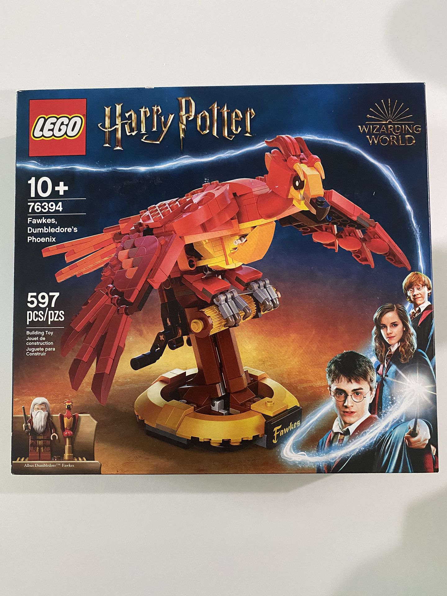 LEGO Harry Potter Fawkes, Dumbledore's Phoenix 76394. Brand New!