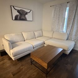 Living Spaces sectional sofa