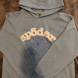 BLUE VVS SP5DER WEB HOODIE