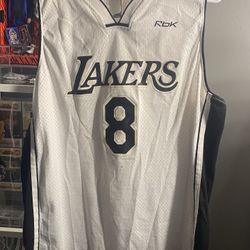 Reebok NBA Lakers Kobe Bryant Black And White Jersey