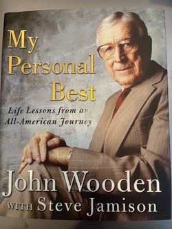 John Wooden, My Personal Best, signed