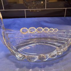 Stunning And Rare! Duncan & Miller Viking Ship Bowl