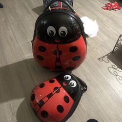 Ladybug Suitcase Set