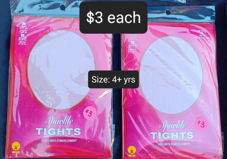 Girls Pink Sparkle Tights Size 4+ Years