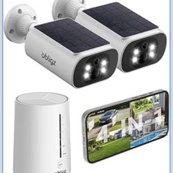 New-Solar Security Cameras Wireless Outdoor, 4MP Cameras for Home Security Camera System, 64GB Local Storage, No Subscription, Easy Setup, Color Night