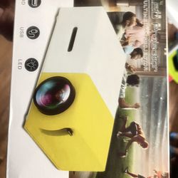 TV Smart Projector, Portable projector Pico Full Color LED LCD Video Projector, Compatible with TV Stick Smartphone/HDMI/USB  Display resolution 1920 