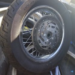 Harley Davidson Rim And Tire Dunlop