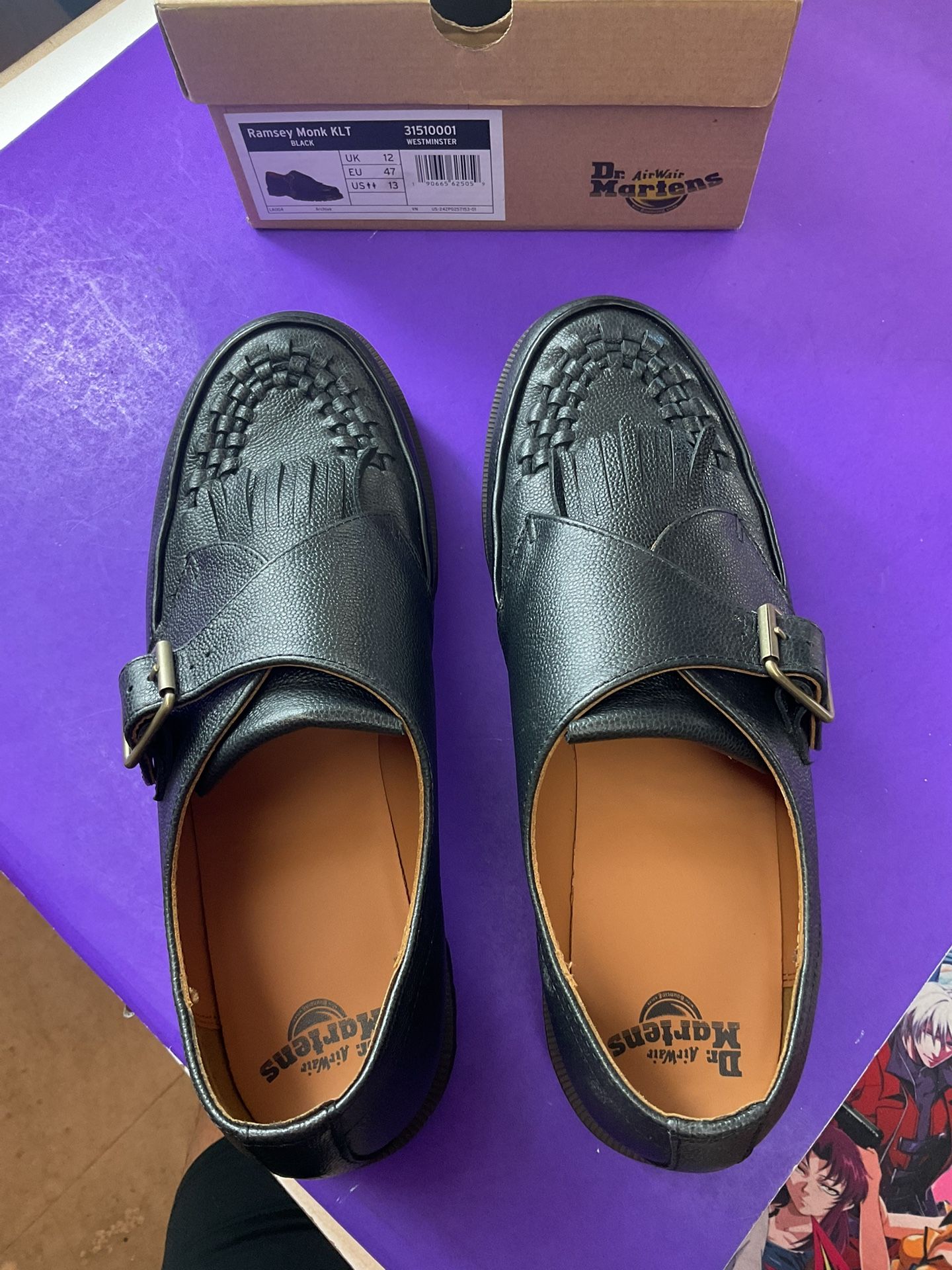 Dr. Martens Ramsey Monk KLT Shoes – Black Westminster Leather 