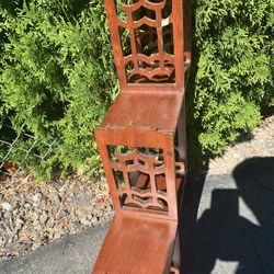 Wooden Carved  Display Shelves