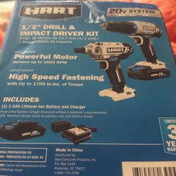 Half Inch Drill, Impact Driver kit