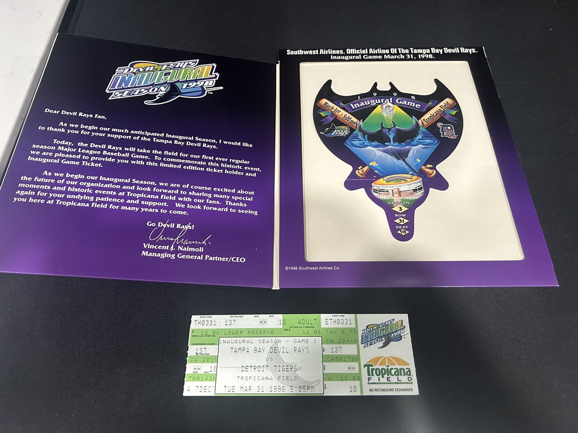Tampa Bay Rays Inaugural Souvenir Items
