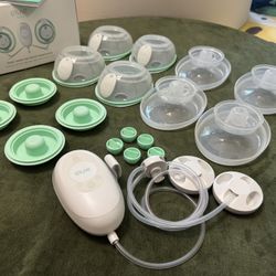 Elvie Stride Electric Breast Pump With Extra Pair Of Breast Shields And Cups