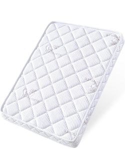 Pack and Play Mattress - 38" x 26"- Premium Knitted Fabric Safety Reinforced Play Yard Mattress - Fits for Graco & Baby Trend & Pamo Babe Playard, Fir