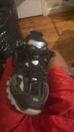 Balenciaga tracks black and silver