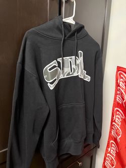 SDL Black and Grey Hoodie with Buddha on the Back