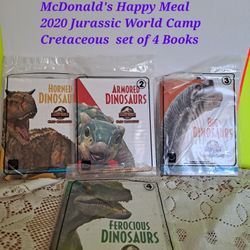 McDonald's Happy Meal 2020 Jurassic World Camp Cretaceous Set Of 4 Books 