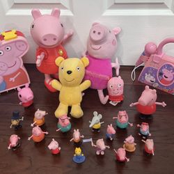 Peppa Pig Figures Plush and Toy Lot just $20 for All