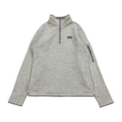PATAGONIA BETTER SWEATER JACKET WOMENS MEDIUM M GRAY FLEECE SWEATSHIRT 1/4 ZIP