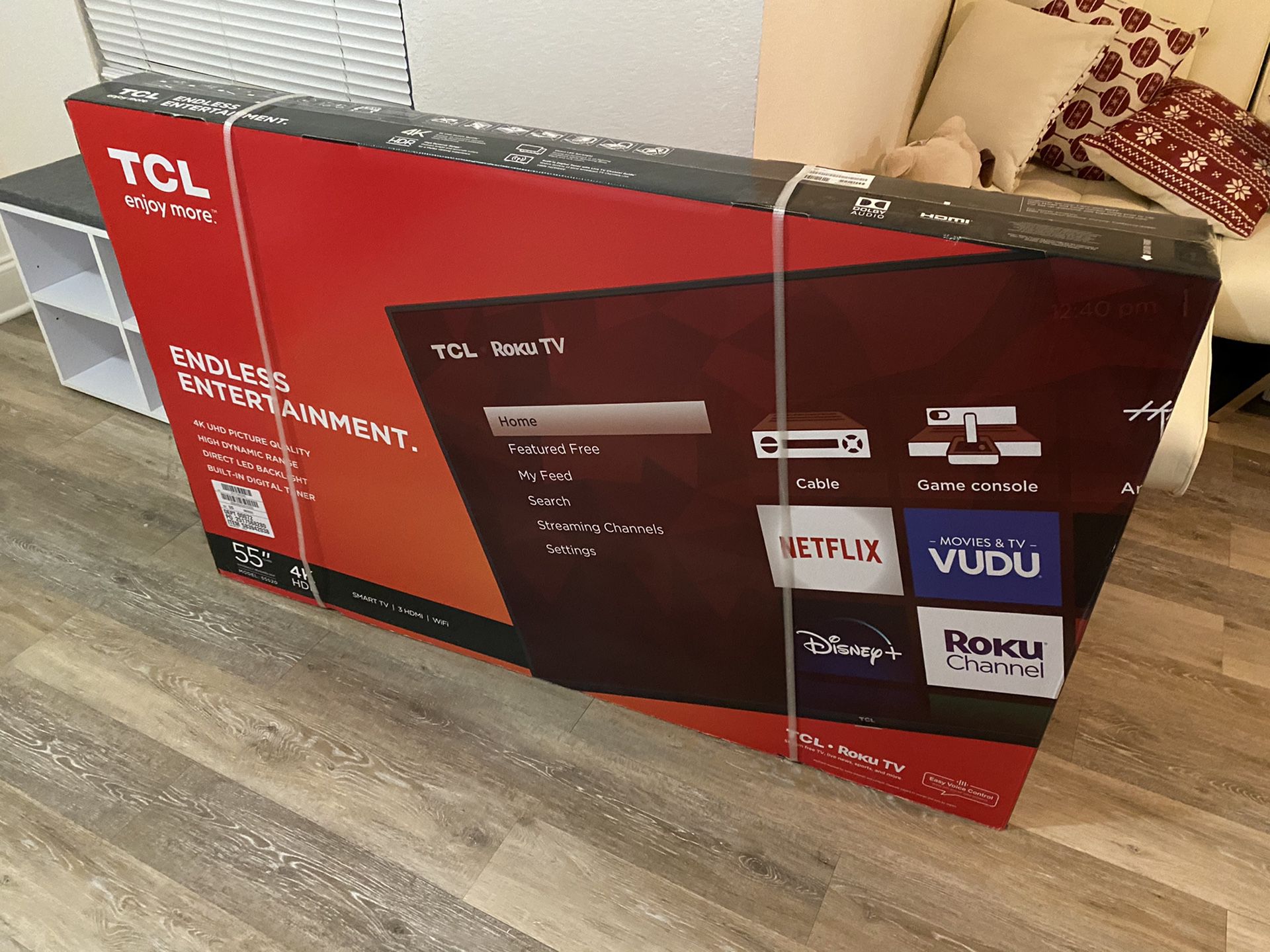 TCL Brand New 55 Inch smart tv 4K