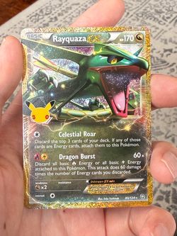 Rayquaza EX 85/124 30th Anniversary Stamp Pokémon TCG 2026 Holo Rare