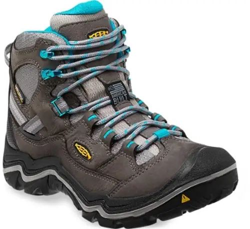 Keen Women's Durand Waterproof Mid Hiking Boots, Gargoyle Capri Breeze, 9.5