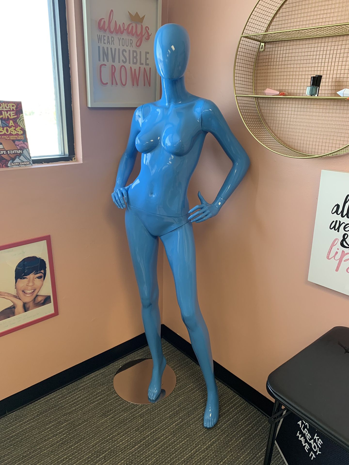 Blue mannequin for sale!