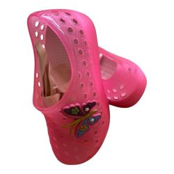 Pink Butterfly Kids Clogs