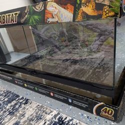 Like New ZOOMED Reptihabitat 40 Gallon Snake / Reptile Tank