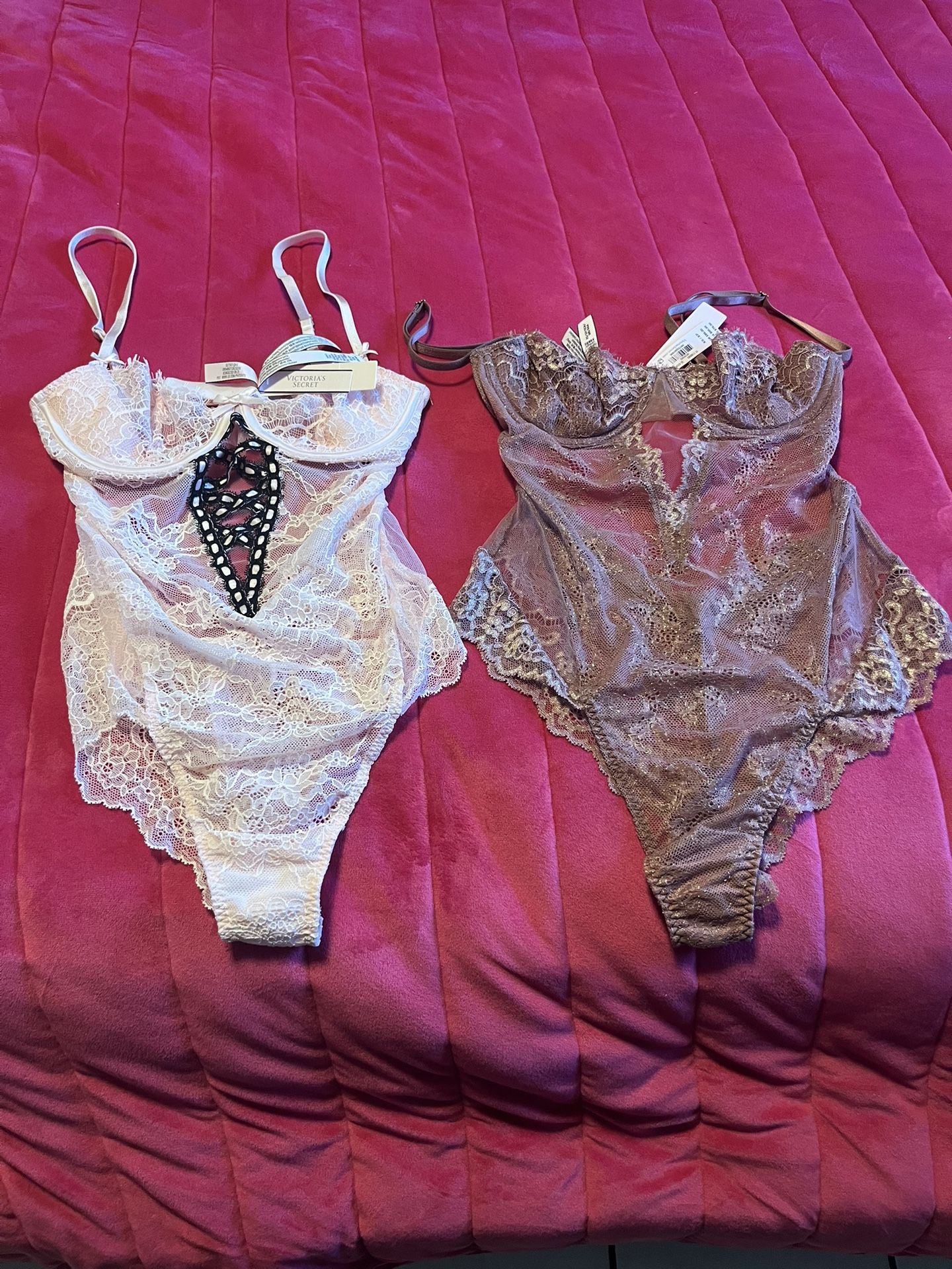 NEW Tags Victoria Secret Lace Teddy Bodysuit XS