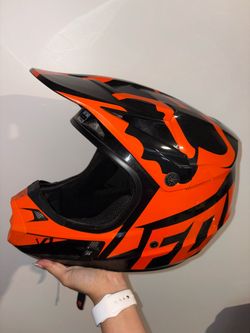 Fox Racing Motocross Helmet Orange Black