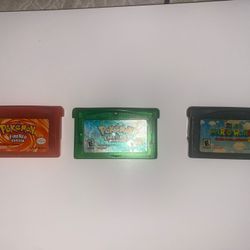 Gameboy Advance Games Pokémon/Super Mario