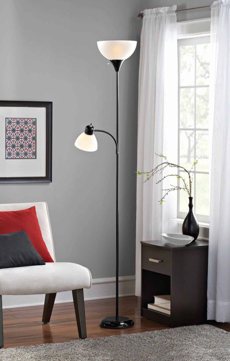 Mainstays Combo Floor Lamp with Bulb