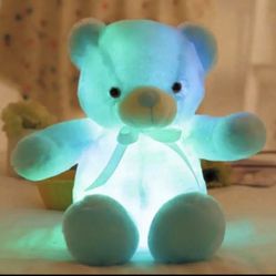 Blue Light Up Teddy Bear 