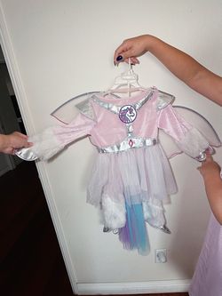 Girls Unicorn Costume with Wings size 3-4