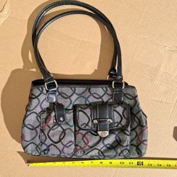 Gray Geometric Purse Shoulder bag